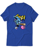 T-Shirt  Γυναικείο - Crazy - Color Thumbnail Μπλέ Ρουά