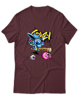 T-Shirt  Γυναικείο - Crazy - Color Thumbnail Μπορντό