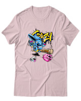 T-Shirt  Γυναικείο - Crazy - Color Thumbnail Απαλό Ροζ
