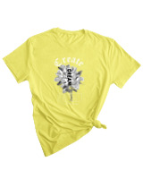 T-Shirt Woman Fashion Γυναικείο - Create Dream - Color Thumbnail LIGHT YELLOW