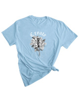 T-Shirt Woman Fashion Γυναικείο - Create Dream - Color Thumbnail SKY BLUE