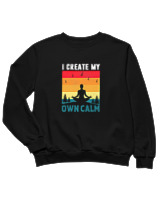 Φούτερ χωρίς κουκούλα Παιδικό - Create My Own Calm - Color Thumbnail Μαύρο