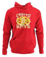 Φούτερ με κουκούλα Αντρικό - Crypto Bites - Color Thumbnail Κόκκινο