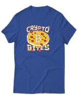 T-Shirt Αντρικό - Crypto Bites - Color Thumbnail Μπλε Ρουά