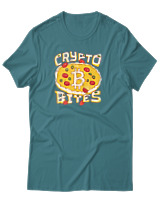 T-Shirt Αντρικό - Crypto Bites - Color Thumbnail Μπλε Πράσινο