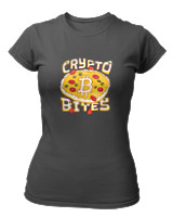 T-Shirt Στενή Γραμμή Γυναικείο - Crypto Bites - Color Thumbnail Ανθρακί