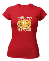 T-Shirt Στενή Γραμμή Γυναικείο - Crypto Bites - Color Thumbnail Κόκκινο