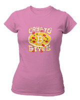 T-Shirt Στενή Γραμμή Γυναικείο - Crypto Bites - Color Thumbnail Ροζ
