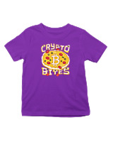 T-Shirt  Παιδικό - Crypto Bites - Color Thumbnail Σκούρο Μωβ