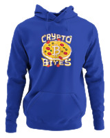 Φούτερ με κουκούλα Γυναικείο - Crypto Bites - Color Thumbnail Μπλε Ρουά