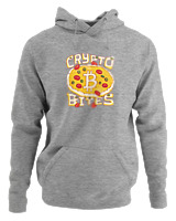 Φούτερ με κουκούλα Γυναικείο - Crypto Bites - Color Thumbnail Γκρι Μελανζέ