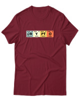 T-Shirt Αντρικό - Crypto - Color Thumbnail Σκούρο Κόκκινο