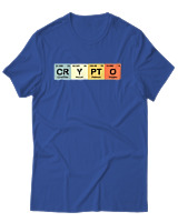 T-Shirt Αντρικό - Crypto - Color Thumbnail Μπλε Ρουά