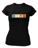T-Shirt Στενή Γραμμή Γυναικείο - Crypto - Color Thumbnail Μαύρο