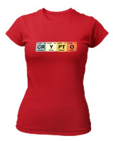 T-Shirt Στενή Γραμμή Γυναικείο - Crypto - Color Thumbnail Κόκκινο