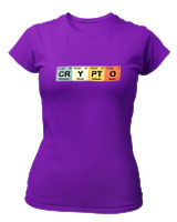 T-Shirt Στενή Γραμμή Γυναικείο - Crypto - Color Thumbnail Σκούρο Μωβ