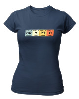 T-Shirt Στενή Γραμμή Γυναικείο - Crypto - Color Thumbnail Σκούρο Μπλε