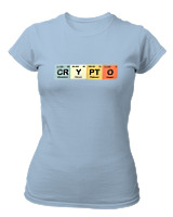 T-Shirt Στενή Γραμμή Γυναικείο - Crypto - Color Thumbnail Γαλάζιο