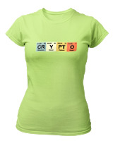 T-Shirt Στενή Γραμμή Γυναικείο - Crypto - Color Thumbnail Λαχανί