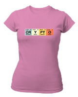 T-Shirt Στενή Γραμμή Γυναικείο - Crypto - Color Thumbnail Ροζ