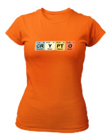 T-Shirt Στενή Γραμμή Γυναικείο - Crypto - Color Thumbnail Πορτοκαλί
