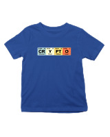 T-Shirt  Παιδικό - Crypto - Color Thumbnail Μπλε Ρουά