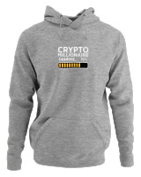 Φούτερ με κουκούλα Αντρικό - Crypto Millionaire - Color Thumbnail Γκρι Μελανζέ