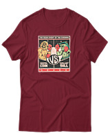 T-Shirt Αντρικό - Crypto VS Dollar - Color Thumbnail Σκούρο Κόκκινο