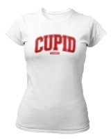 T-Shirt Στενή Γραμμή Γυναικείο - Cupid Vibes - Color Thumbnail ΄Ασπρο