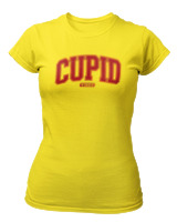 T-Shirt Στενή Γραμμή Γυναικείο - Cupid Vibes - Color Thumbnail Κίτρινο