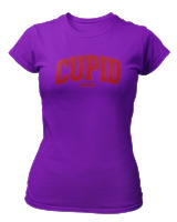 T-Shirt Στενή Γραμμή Γυναικείο - Cupid Vibes - Color Thumbnail Σκούρο Μωβ