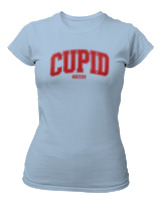 T-Shirt Στενή Γραμμή Γυναικείο - Cupid Vibes - Color Thumbnail Γαλάζιο