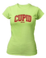T-Shirt Στενή Γραμμή Γυναικείο - Cupid Vibes - Color Thumbnail Λαχανί