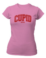 T-Shirt Στενή Γραμμή Γυναικείο - Cupid Vibes - Color Thumbnail Ροζ