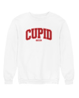 Φούτερ χωρίς κουκούλα Γυναικείο - Cupid Vibes - Color Thumbnail 'Ασπρο