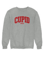 Φούτερ χωρίς κουκούλα Γυναικείο - Cupid Vibes - Color Thumbnail Γκρι Μελανζέ