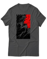 T-Shirt Unisex - Cursed Ninja Silhouette - Color Thumbnail Ανθρακί