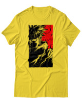 T-Shirt Unisex - Cursed Ninja Silhouette - Color Thumbnail Χρυσό Κίτρινο