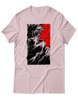 T-Shirt Unisex - Cursed Ninja Silhouette - Color Thumbnail Απαλό Ροζ