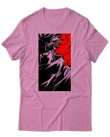 T-Shirt Unisex - Cursed Ninja Silhouette - Color Thumbnail Ροζ