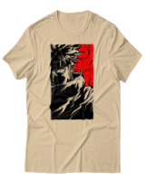 T-Shirt Unisex - Cursed Ninja Silhouette - Color Thumbnail Μπεζ