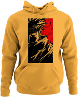 Φούτερ με κουκούλα - Cursed Ninja Silhouette - Color Thumbnail Κίτρινο Χρυσό