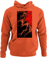 Φούτερ με κουκούλα - Cursed Ninja Silhouette - Color Thumbnail Orange