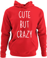 Φούτερ με κουκούλα - Cute But Crazy - Color Thumbnail Κόκκινο
