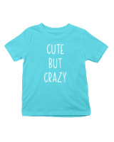 T-Shirt  Παιδικό - Cute But Crazy - Color Thumbnail Οινοπνευματί