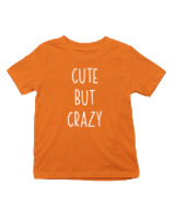 T-Shirt  Παιδικό - Cute But Crazy - Color Thumbnail Πορτοκαλί