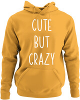 Φούτερ με κουκούλα - Cute But Crazy - Color Thumbnail Κίτρινο Χρυσό