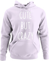 Φούτερ με κουκούλα - Cute But Crazy - Color Thumbnail Λιλά