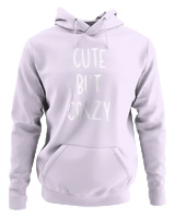 Φούτερ με κουκούλα Γυναικείο - Cute But Crazy - Color Thumbnail Lilac