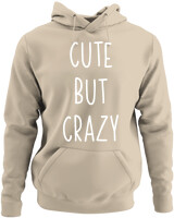 Φούτερ με κουκούλα - Cute But Crazy - Color Thumbnail Μπέζ